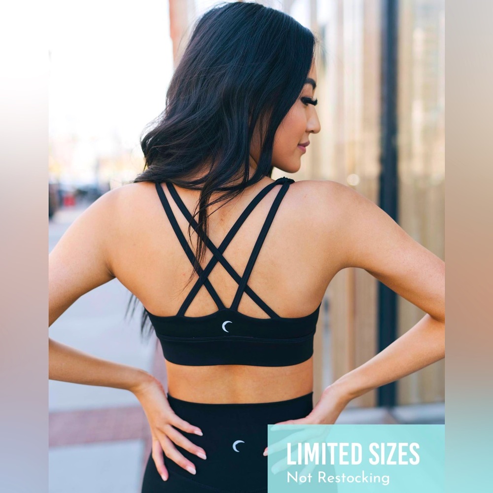 Zyia Light n Tight Strappy Bra Black XL